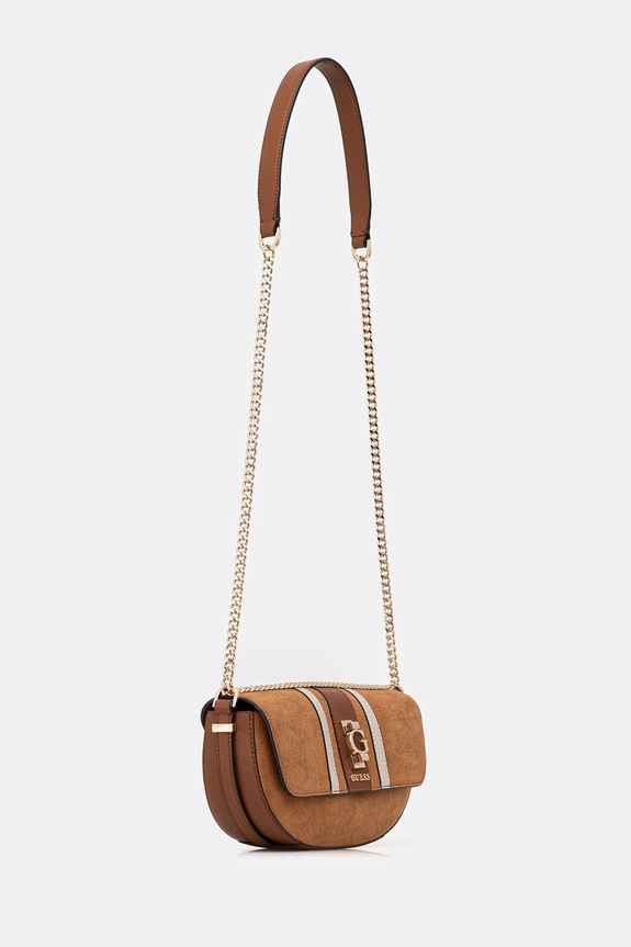 Τσάντα σουέτ Guess ERENIA HWSB78.38210 καφέ NC25