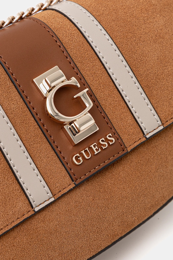 Τσάντα σουέτ Guess ERENIA καφέ HWSB78.38210