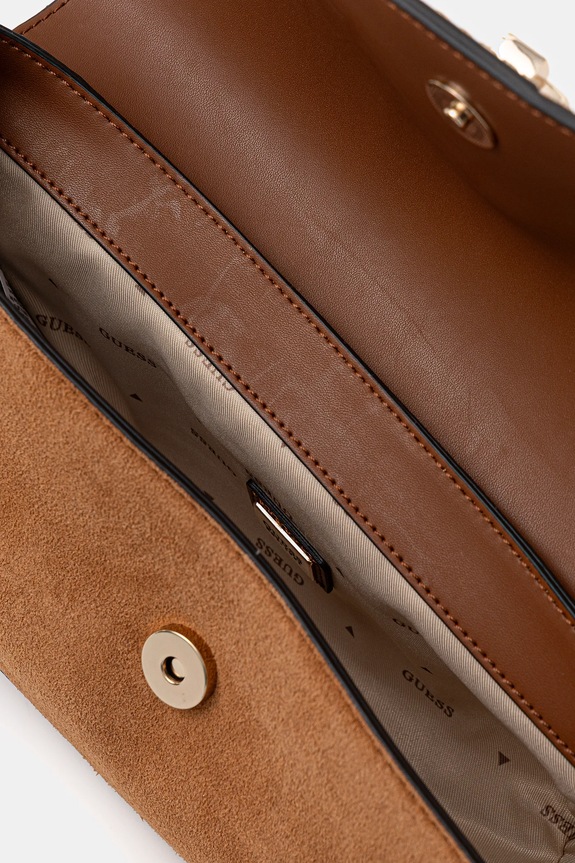 Τσάντα σουέτ Guess ERENIA HWSB78.38210 καφέ