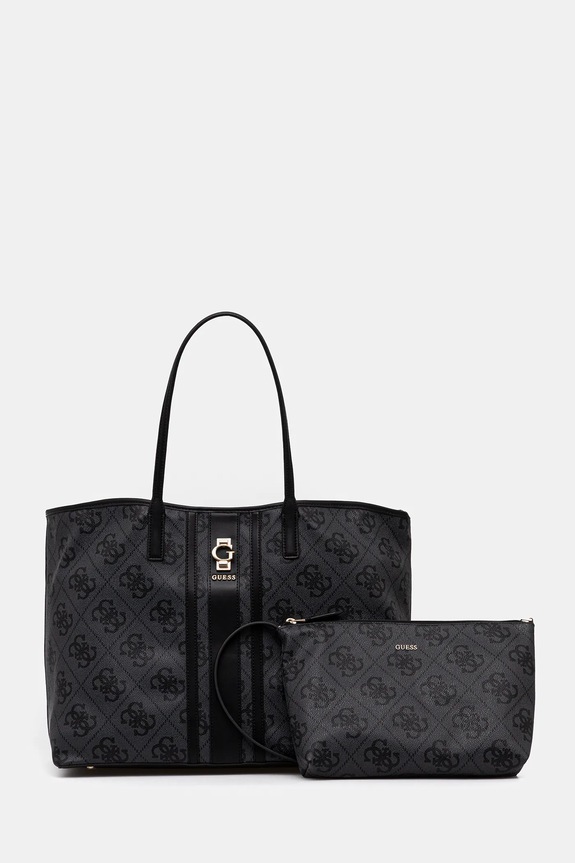 Torba Guess ERENIA imitacija zrnate kože siva HWSO78.38240