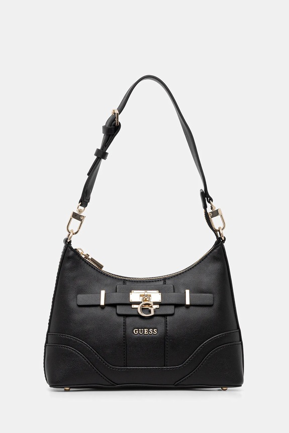 Guess torebka GREYSON nie mieści A4 czarny HWBG92.06180
