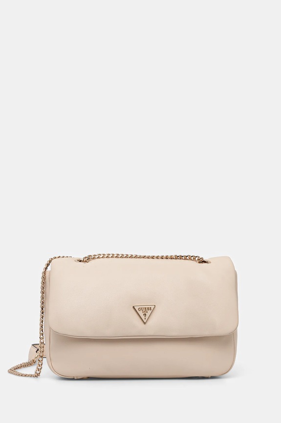 Guess torebka SUNETRA nie mieści A4 beżowy HWNG75.34210