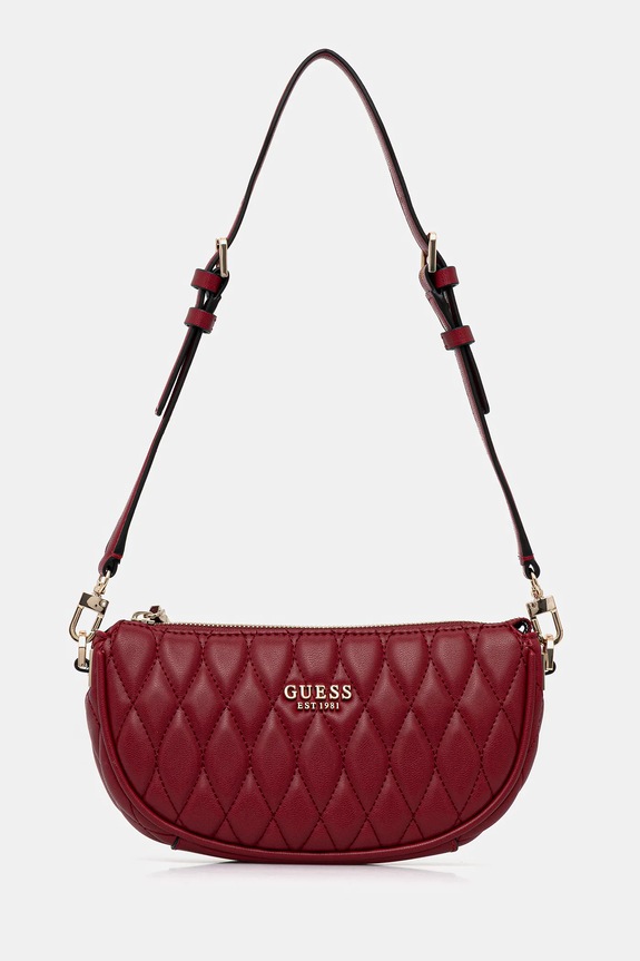 Torba Guess VALLA imitacija zrnate kože crvena HWQG81.22720