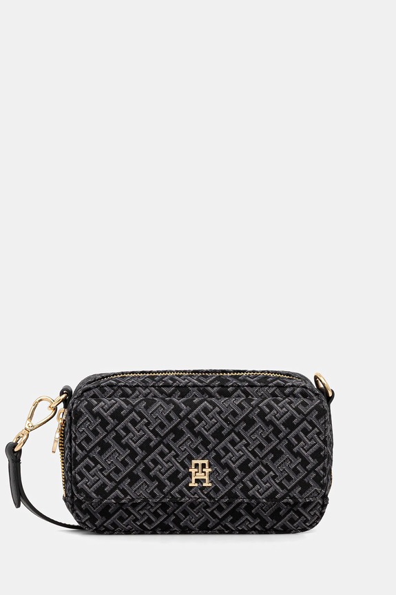 Tommy Hilfiger torebka nie mieści A4 czarny AW0AW17682