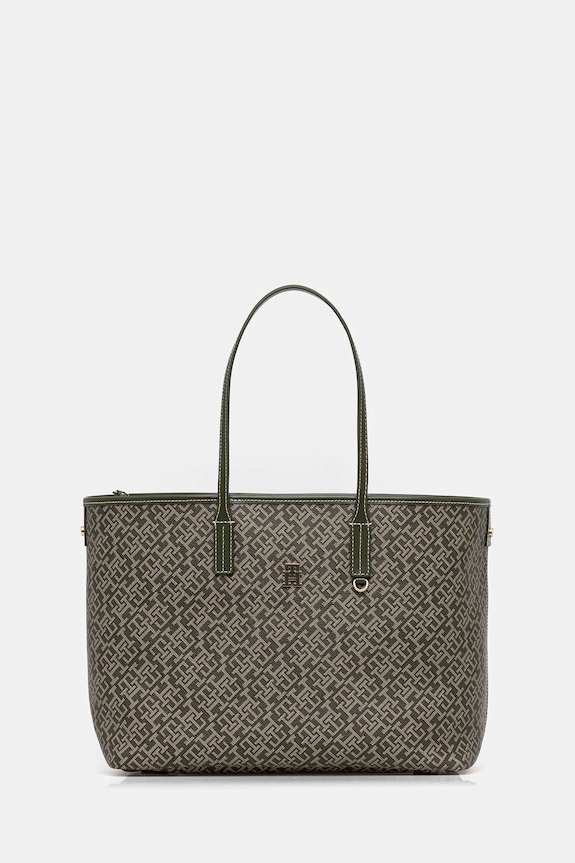 Tommy Hilfiger poșetă incape in A4 verde AW0AW17696