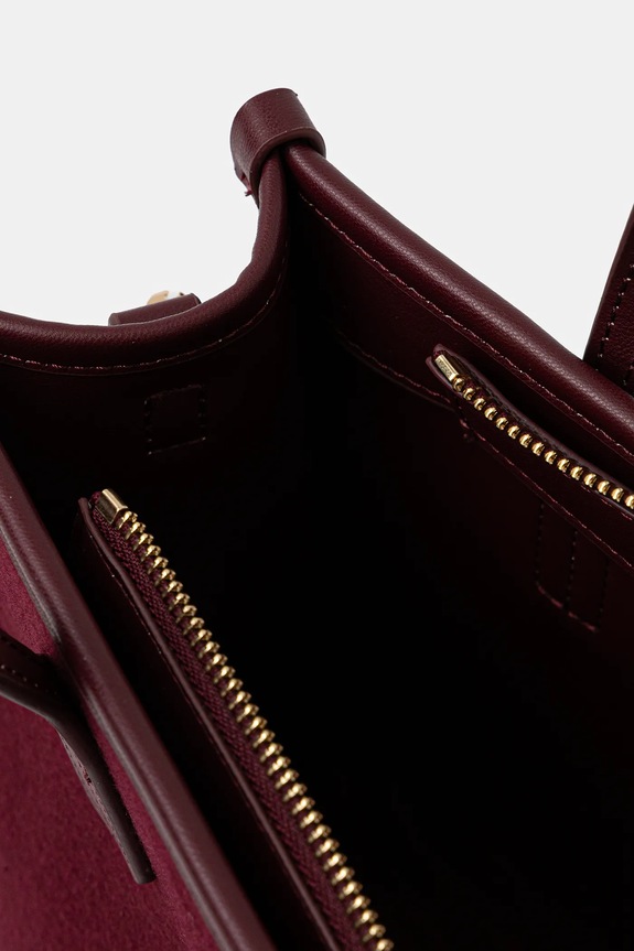 Τσάντα Tommy Hilfiger μπορντό AW0AW17852
