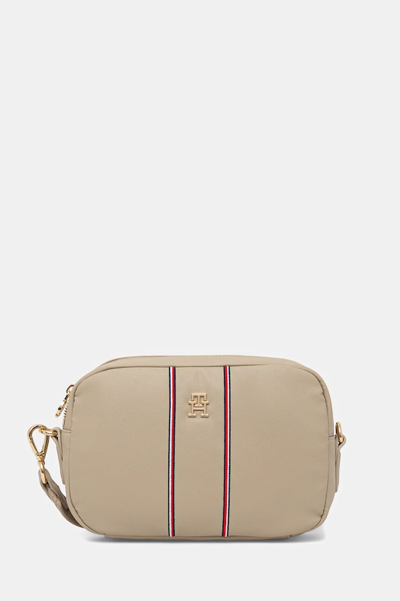 Tommy Hilfiger torebka aplikacja beżowy AW0AW17997