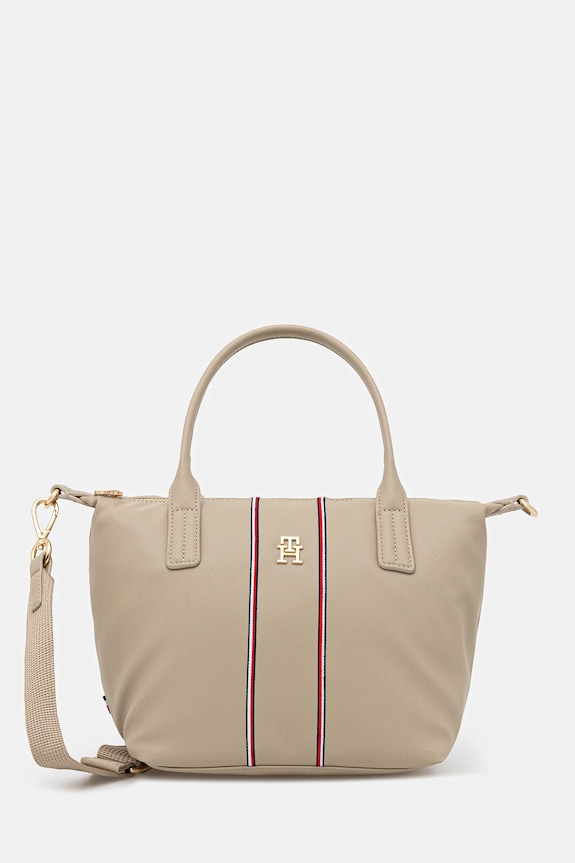Kabelka Tommy Hilfiger nevejde se A4 béžová AW0AW17998