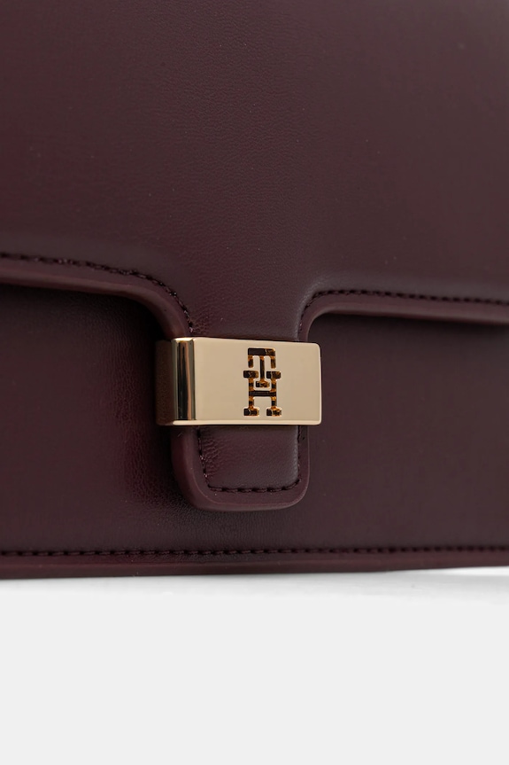 Τσάντα Tommy Hilfiger μπορντό AW0AW18029
