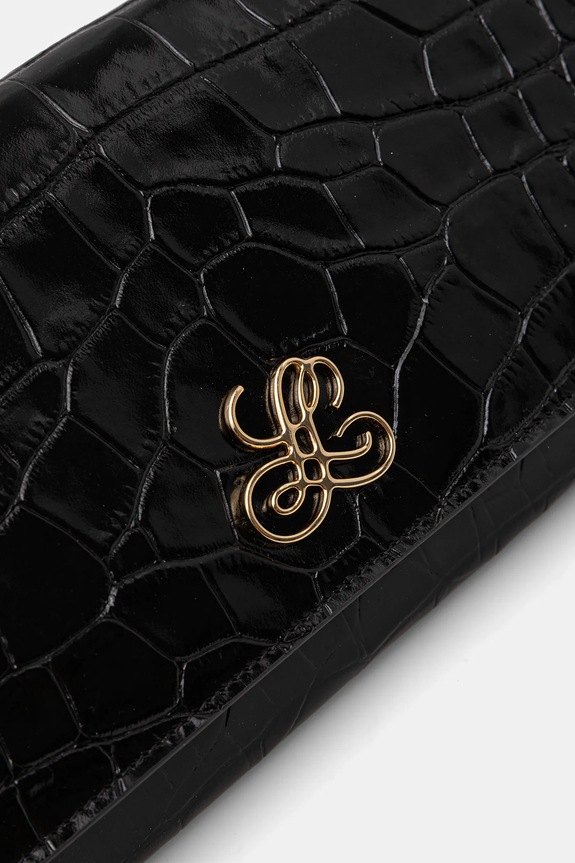 Kožna pismo torbica Luisa Spagnoli crna 542509