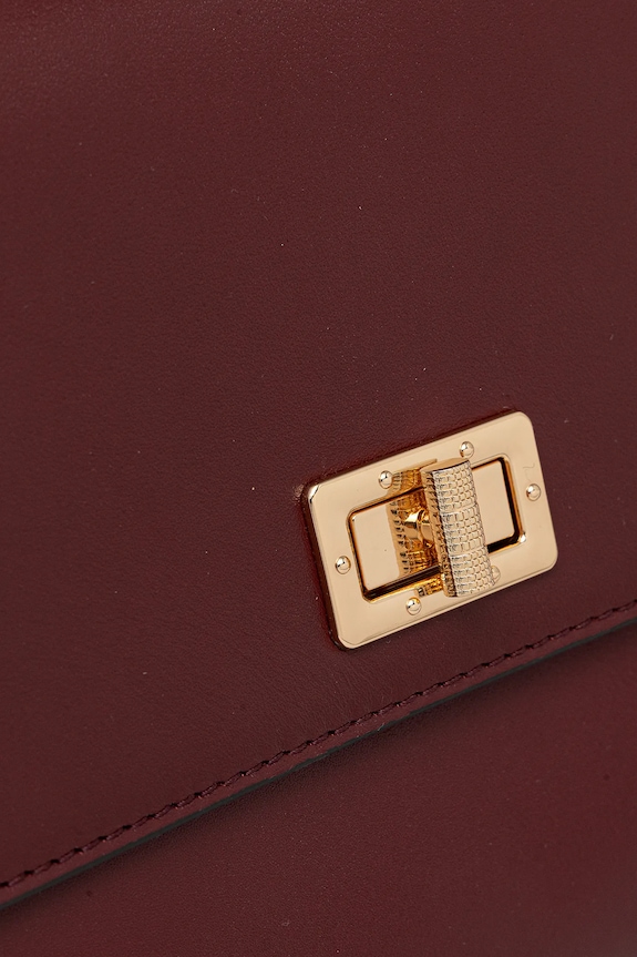 Geox bőr táska ELEANA D56ZRB.00043 burgundia