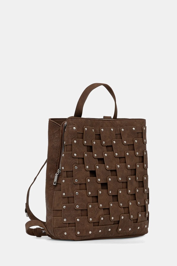 Desigual plecak NEW PATCH 1 CHOC 25WAKP39 brązowy AW25