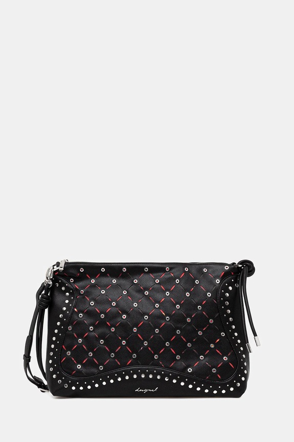 Kabelka Desigual YANKEE LEIRIA MINI BL nášivka černá 25WAXP37