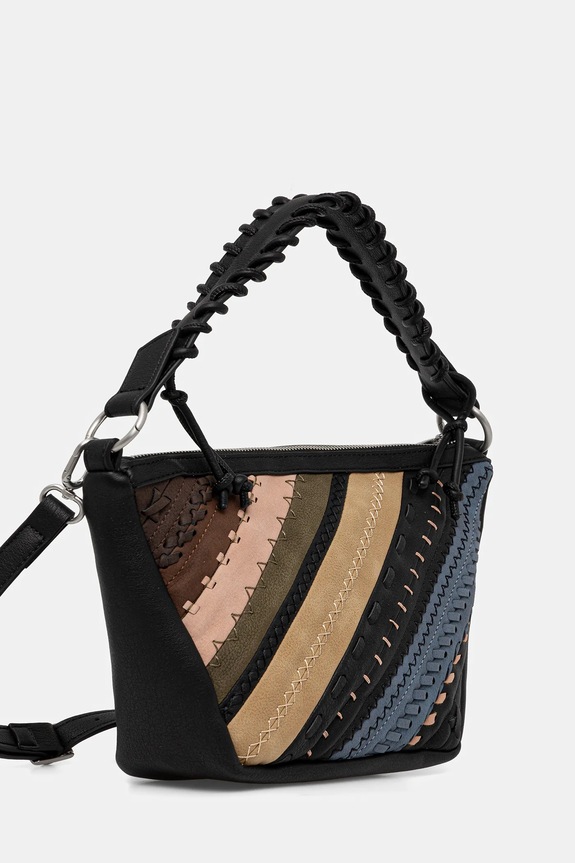 Torbica Desigual QUEBEC WHIPSTITCH PAT 25WAXP78 črna AW25