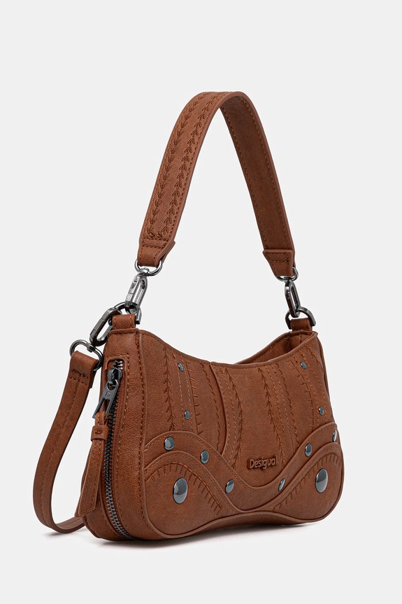 Τσάντα Desigual EMBRO PATCH ALSACIA C 25WAXPA7 καφέ AW25