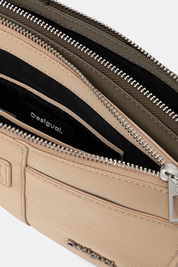 Desigual kézitáska DELTA NOVA SILVER 25WAXPAF bézs