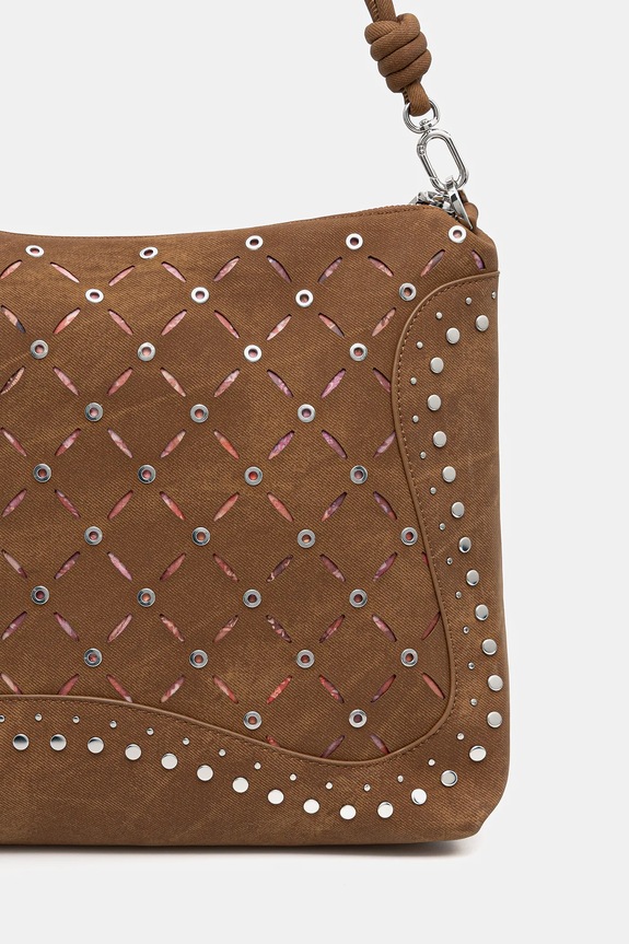 Doplňky Kabelka Desigual YANKEE LEIRIA MINI CA 25WAXPB5 hnědá