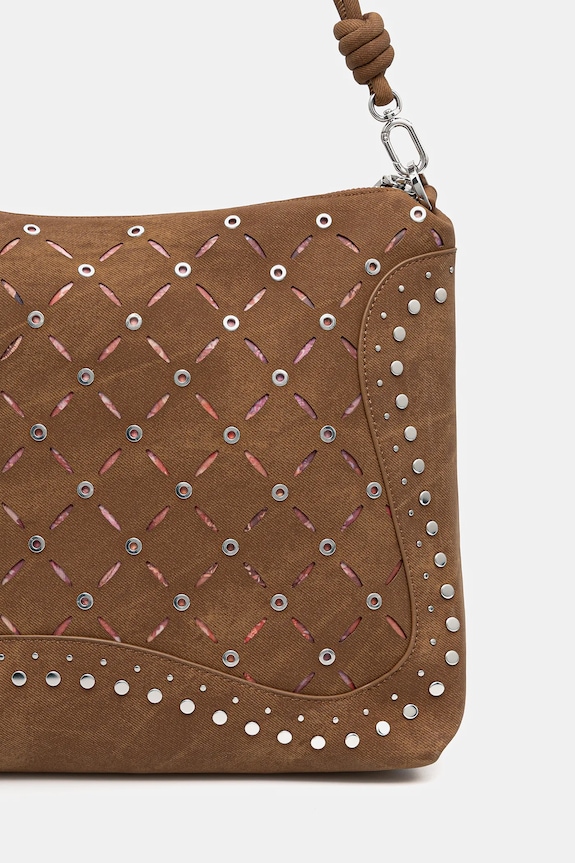 Doplňky Kabelka Desigual YANKEE LEIRIA MINI CA 25WAXPB5 hnědá