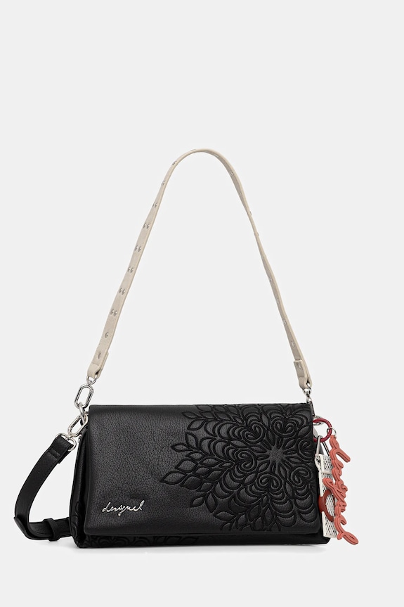 Desigual poșetă SIERRA NARON MEDIUM F nu incape in A4 negru 25WAXPBD