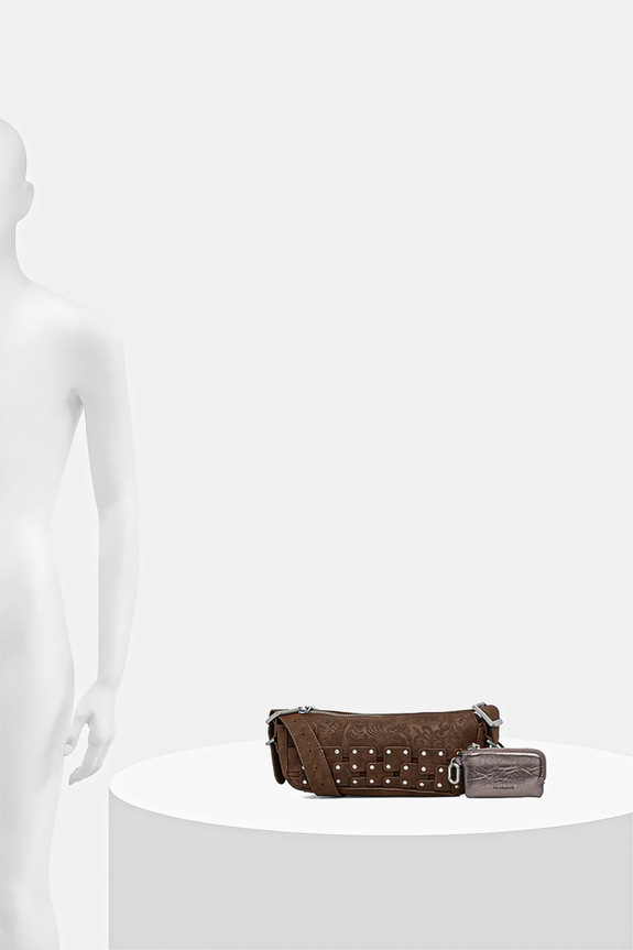 Desigual torebka NEW PATCH 1 CHOCO 25WAXPBO