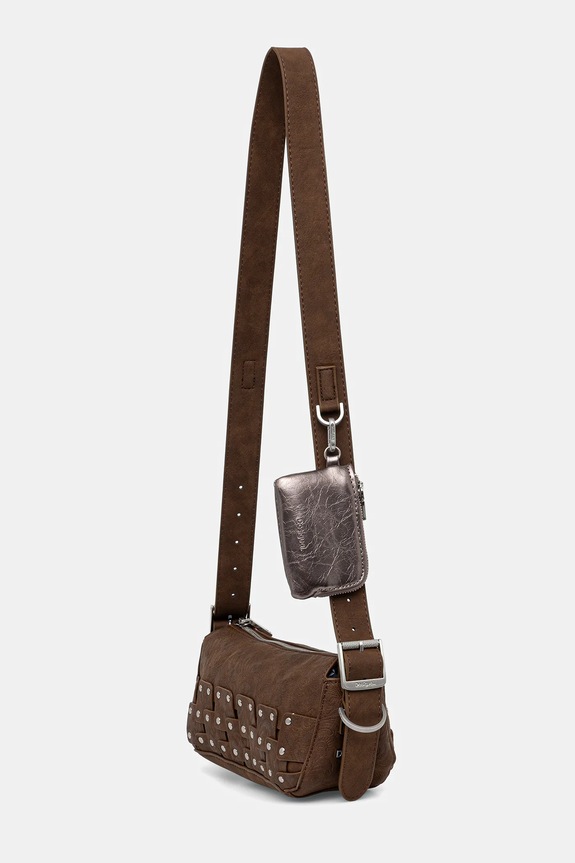 Desigual torebka NEW PATCH 1 CHOCO 25WAXPBO brązowy AW25