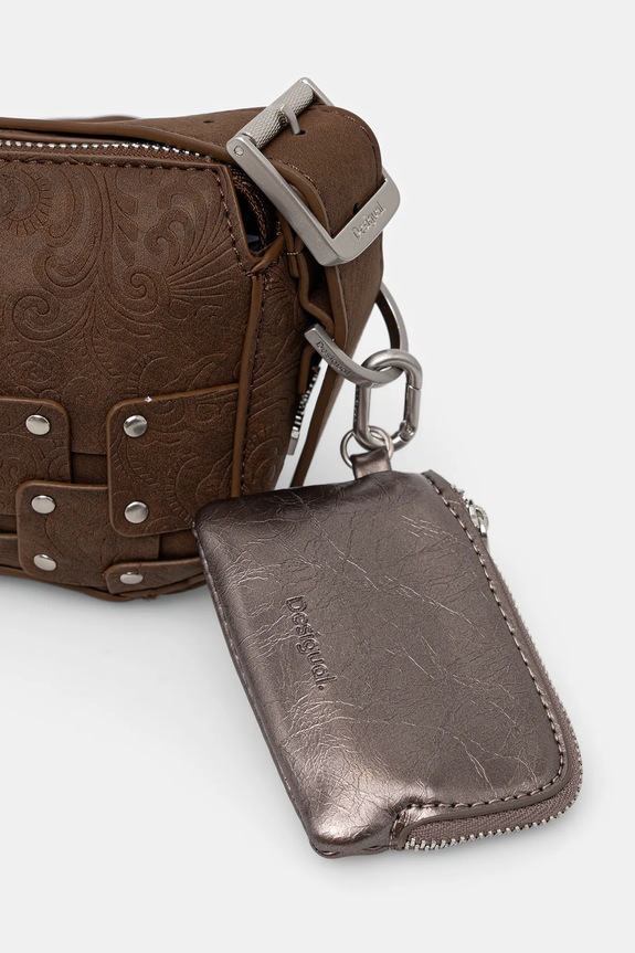 Desigual torebka NEW PATCH 1 CHOCO brązowy 25WAXPBO