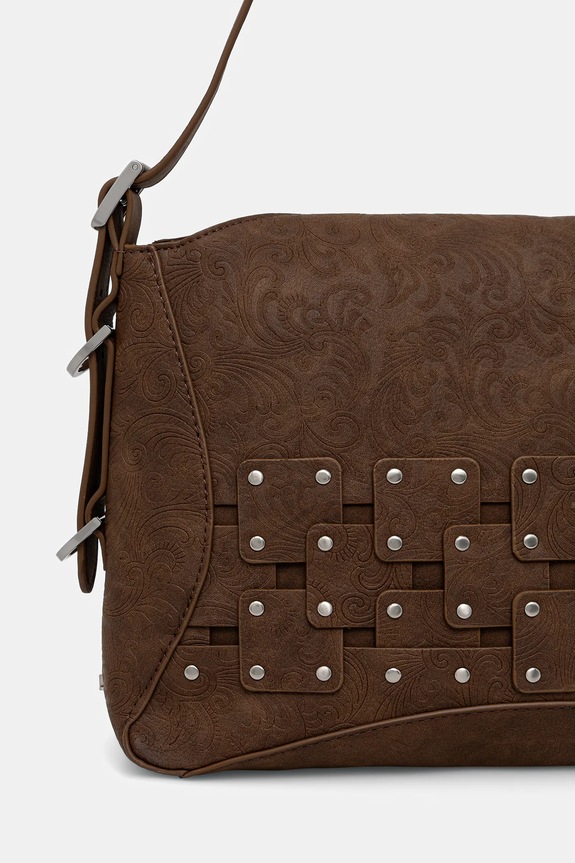 Akcesoria Desigual torebka NEW PATCH 2 CHOCO 25WAXPBP brązowy
