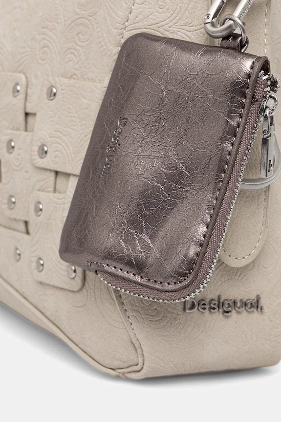 Desigual torebka NEW PATCH 2 PIEDRA beżowy 25WAXPBR