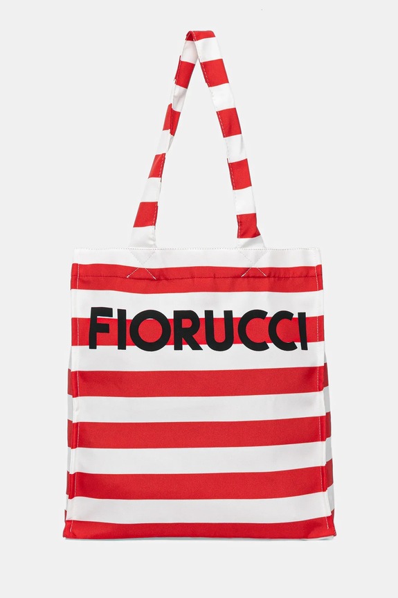 Kabelka Fiorucci Logo Print Nylon Tote vzorovaný červená W02FPABA275NY01RD02