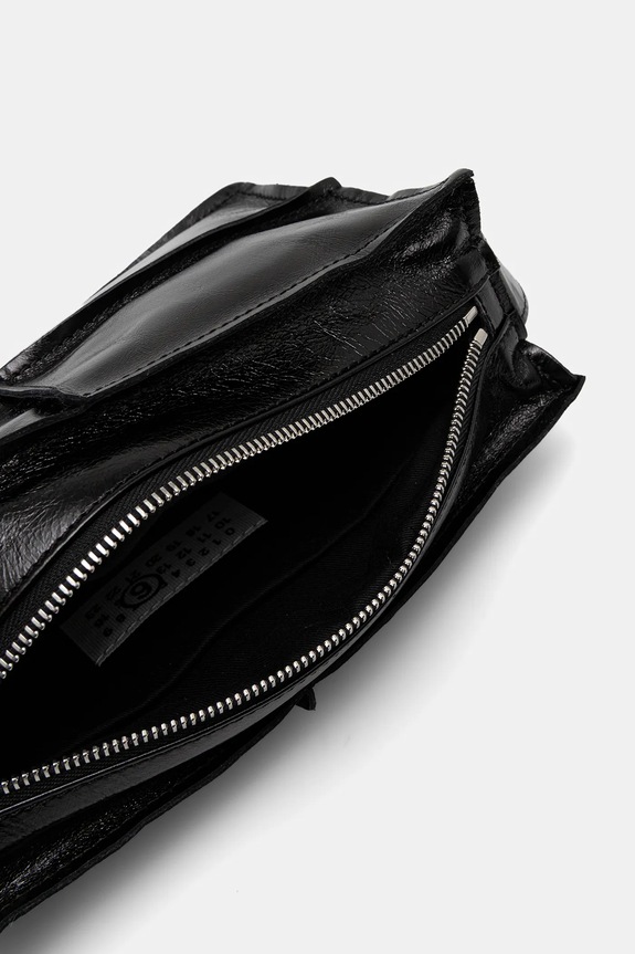 MM6 Maison Margiela torebka skórzana czarny SB5WD0031.P8490.T8013