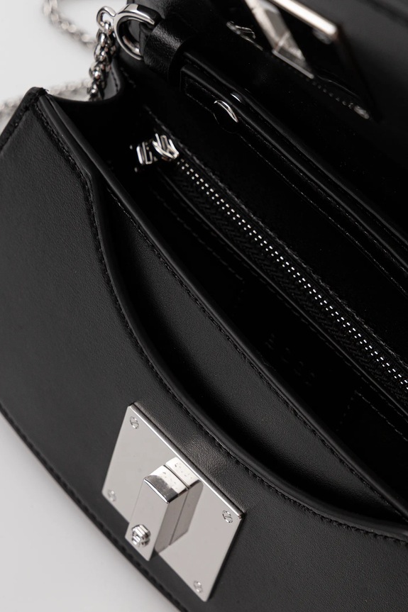 BOSS geantă de piele Ariell Clutch SQ 50552155 negru
