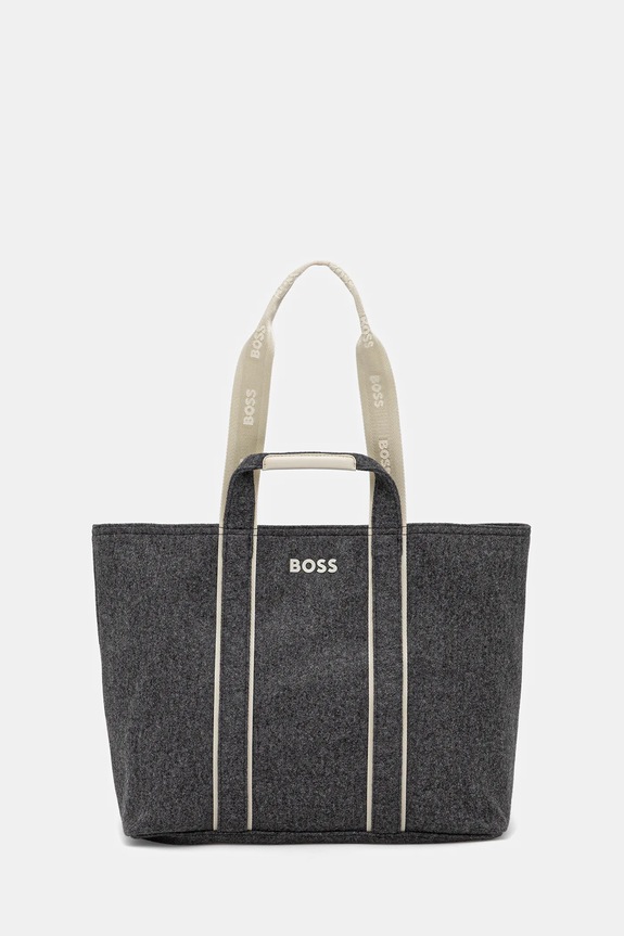 BOSS kézitáska textil szürke 50552483
