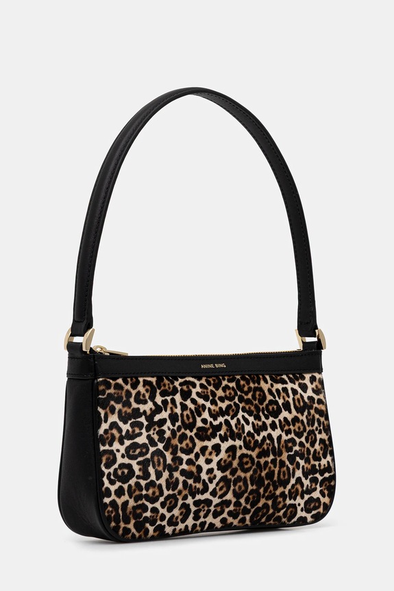 Кожена чанта Anine Bing mini elly A.13.11705 кафяв AW25
