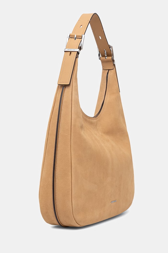 Nubuková kabelka MICHAEL Michael Kors 30F4SY5H3T hnědá SS26