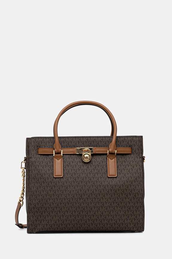 MICHAEL Michael Kors torebka mieści A4 brązowy 30F5GNXS3B