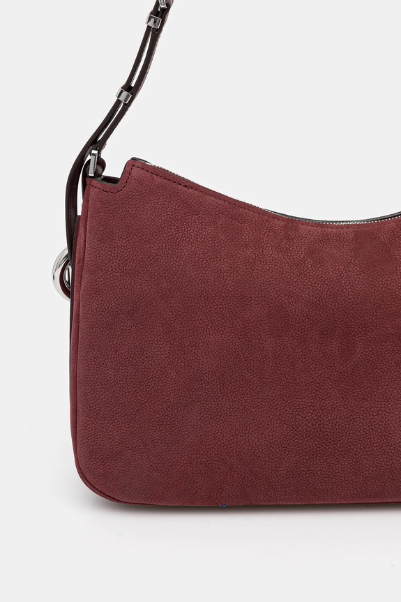 Akcesoria MICHAEL Michael Kors torebka nubukowa 30F5SY5M2L bordowy