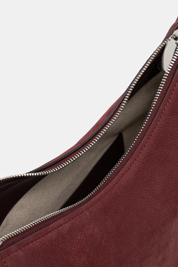 MICHAEL Michael Kors torebka nubukowa 30F5SY5M2L bordowy