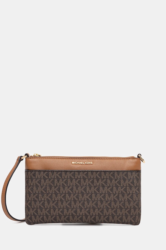 Τσάντα MICHAEL Michael Kors απομίμηση λείου δέρματος καφέ 32F5GJ6F6B