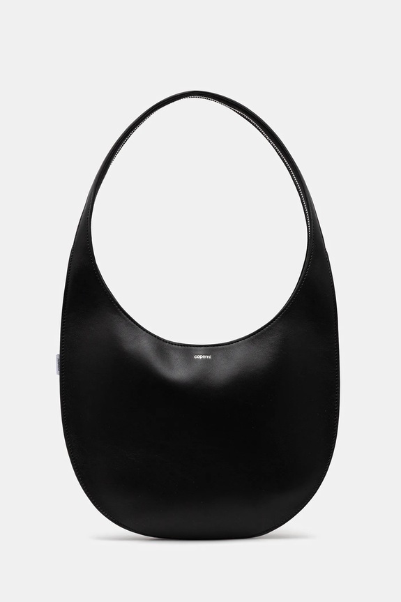 Coperni leather handbag Medium Soft Swipe strapless black COPBA109F6012