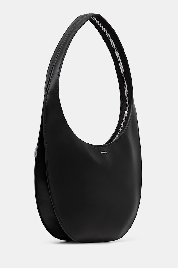 Coperni leather handbag Medium Soft Swipe COPBA109F6012 black AW25