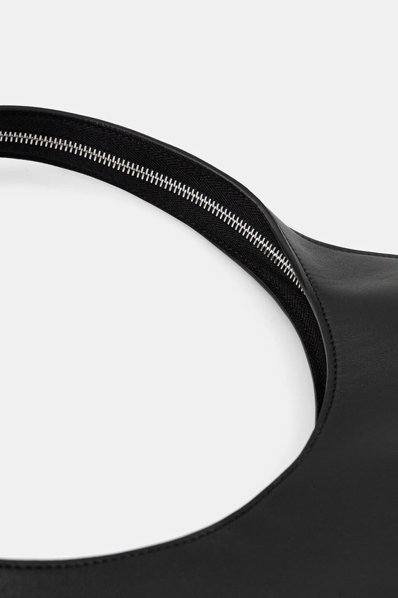 Coperni leather handbag Medium Soft Swipe black COPBA109F6012