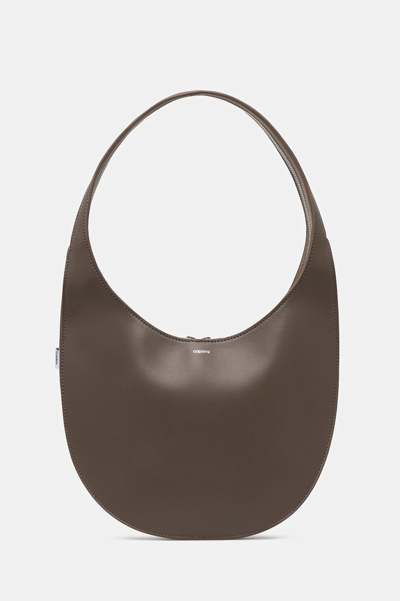 Coperni leather handbag Medium Soft Swipe strapless brown COPBA109F6004