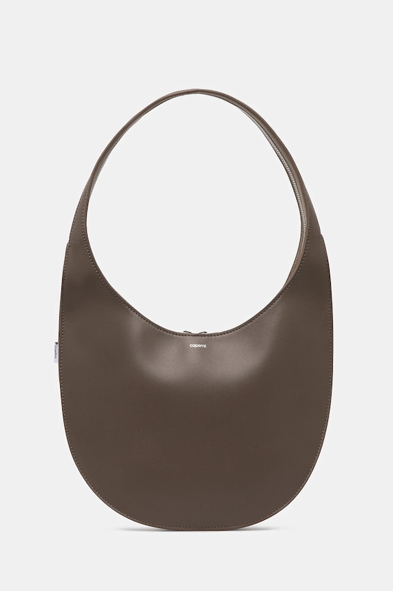 Coperni leather handbag Medium Soft Swipe strapless brown COPBA109F6004