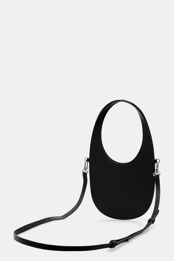 Coperni leather handbag Mini Swipe Tote COPBA115F6031 black AW25