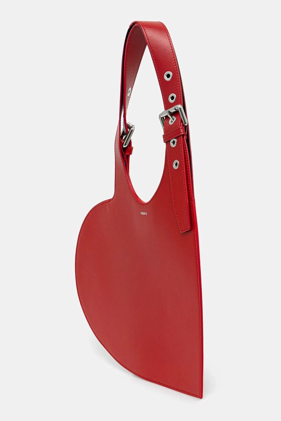 Coperni leather handbag Belt Heart Tote COPBA112F6012 red AW25