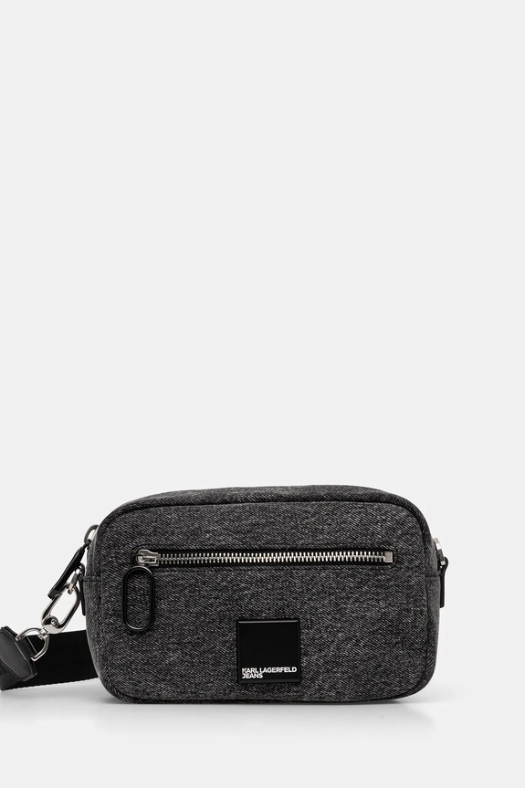 Karl Lagerfeld Jeans borsetta applique grigio A4W30238