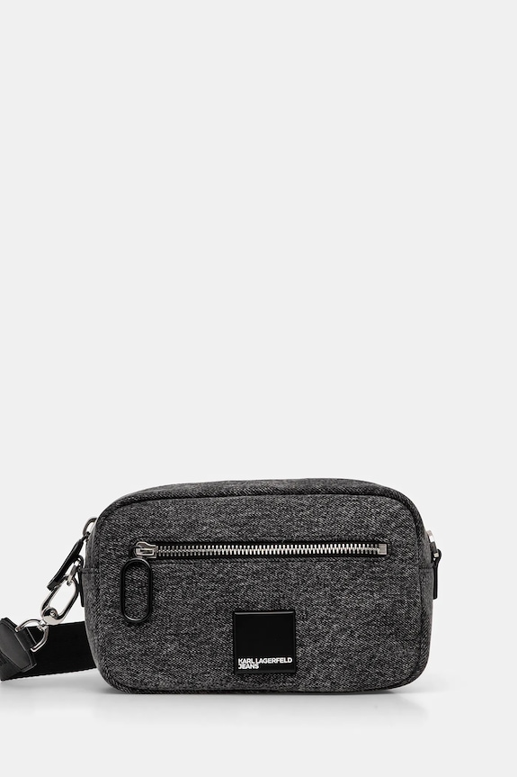 Karl Lagerfeld Jeans borsetta applique grigio A4W30238
