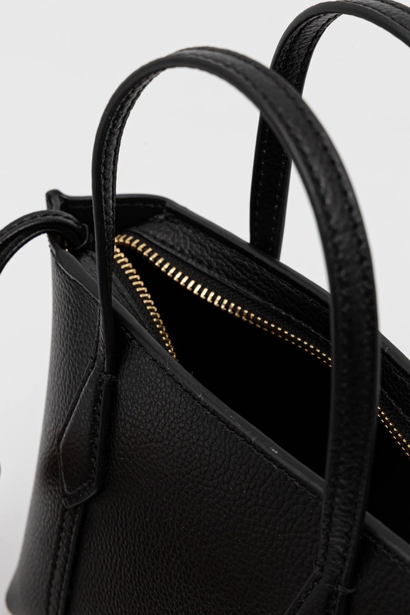 Kožna torba Tory Burch Perry Mini Tote 175548.001 crna