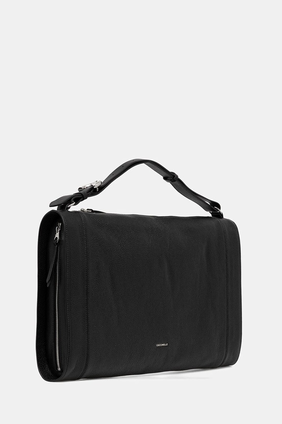 Coccinelle poșetă de piele ELINOR E1.TL5.12.01.01 negru AW25