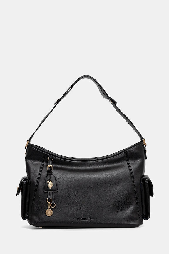 Torba U.S. Polo Assn. Clark bez uzorka crna BIU0K8852WVP